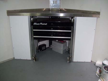 Tool cart storage